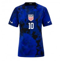 Vereinigte Staaten Christian Pulisic #10 Fußballbekleidung Auswärtstrikot Damen WM 2022 Kurzarm